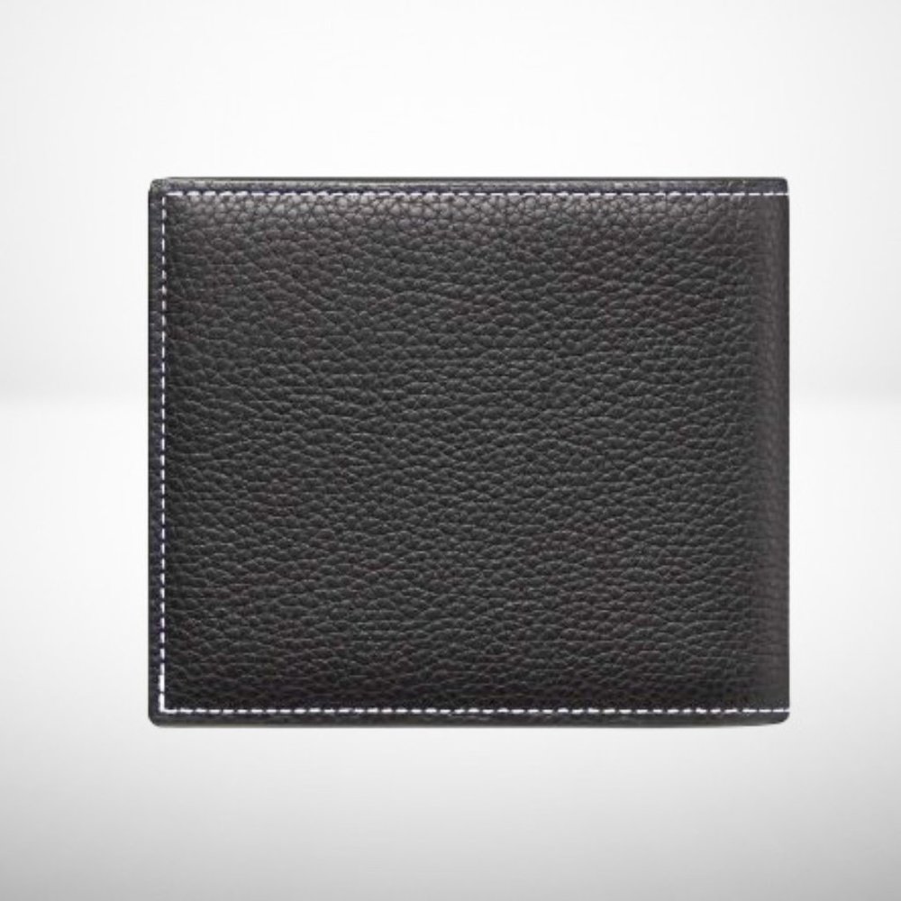 DIOR Saddle Bi-Fold Card Holder / Wallet in Black Grained Calfskin Marquetry - Picture 5 of 8